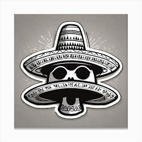 Mexican Skull 8 Canvas Print