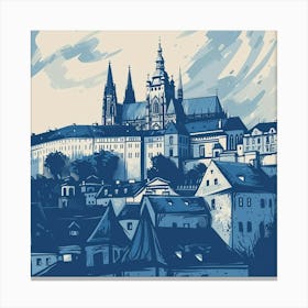 A Prague Castle Vector Design Illustration 1720468400 1 Canvas Print