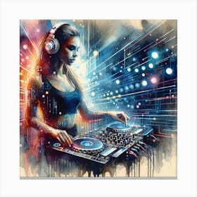 Dj Dj 1 Canvas Print