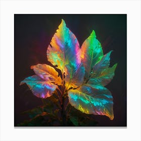 Rainbow Leaf 1 Canvas Print