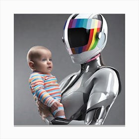 Robot Baby Canvas Print