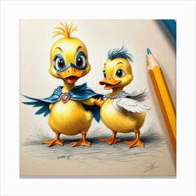 Ducklings 33 Canvas Print