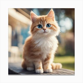 Orange Tabby Cat Canvas Print