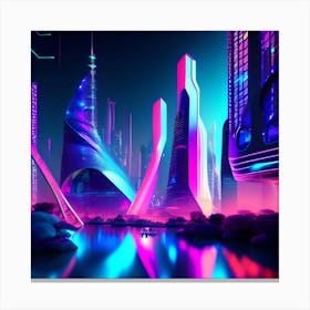 Futuristic City 4 Canvas Print