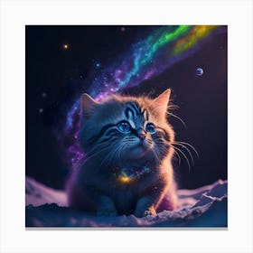 Cat Galaxy (28) Canvas Print