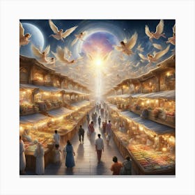 Heavenly Market Canvas Print