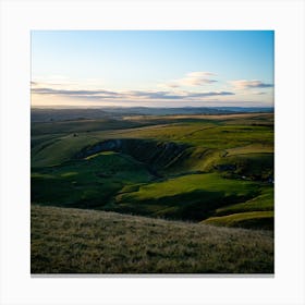 Sunset Over The South Downs Canvas Print