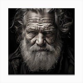 Portrait Of An Old Man Canvas Print