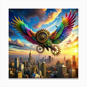 Colorful Owl Canvas Print