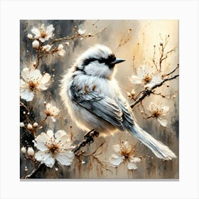 Bird On A Branch Beauty Canvas Print