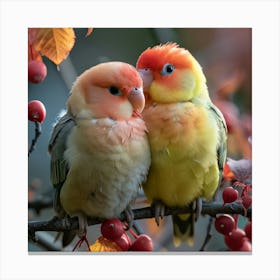 Lovebirds 20 Canvas Print