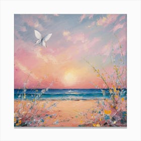 Sunset At The Beach 9 Canvas Print