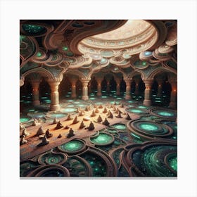 A room of castle Canvas Print