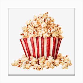 Popcorn In A Cup 3 Canvas Print