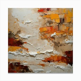Palette Knife Painting Heavily Plaster In Textile (1) Canvas Print
