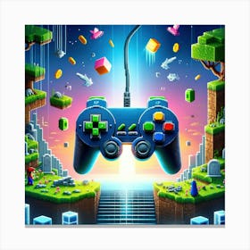 Mario Bros ps4 Canvas Print