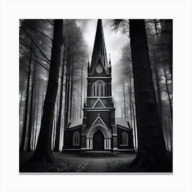 Church In The Woods 4 Canvas Print