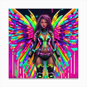 Neon Angel 42 Canvas Print