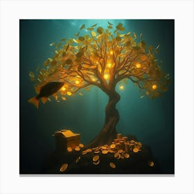 Tree Of Gold Canvas Print