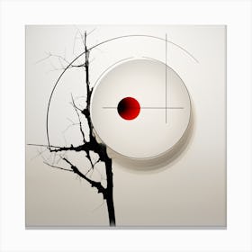 Tree In A Circle Canvas Print