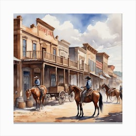 Old West Town 46 Canvas Print