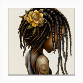 Dreadlock Girl From My Roots Canvas Print