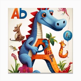 Dragon Letter A 1 Canvas Print