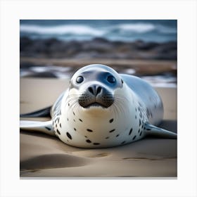 LEOPARD SEAL 1 Canvas Print