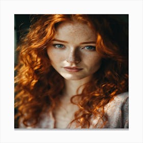 Red Haired Girl Canvas Print