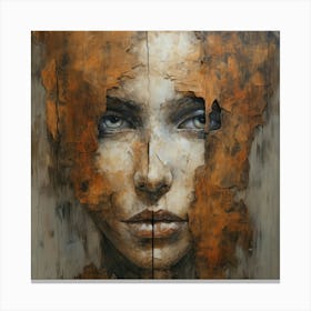 Face Of A Woman Canvas Print