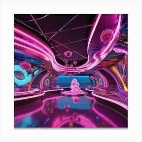 Neon Room Canvas Print