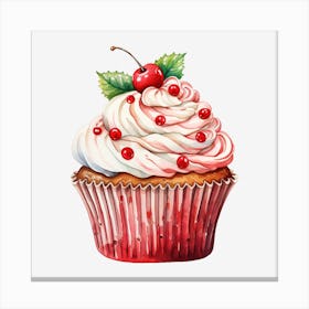 Cupcake With Cherry 7 Canvas Print