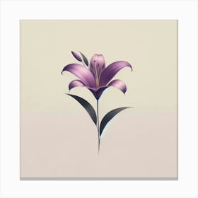 Purple Lily Canvas Print