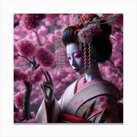 Geisha 1 Canvas Print