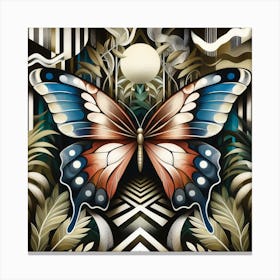 Art Nouveau Butterfly v1 Canvas Print