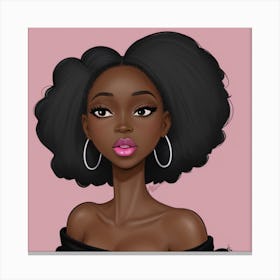 Afro Girl 7 Canvas Print