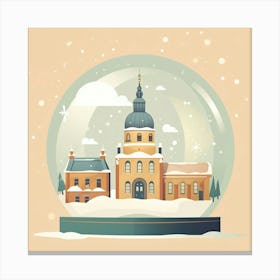 Kiruna Sweden 1 Snowglobe Canvas Print