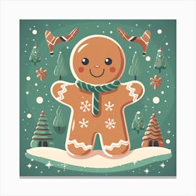 Gingerbread Man 12 Canvas Print