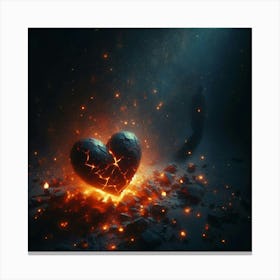 Heart Of Fire 4 Canvas Print