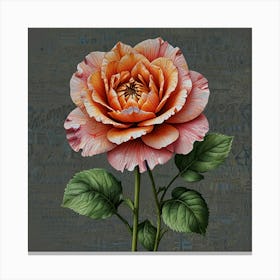 Orange Rose 1 Canvas Print