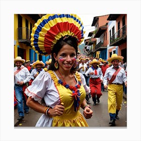 Colombia Carnival Canvas Print
