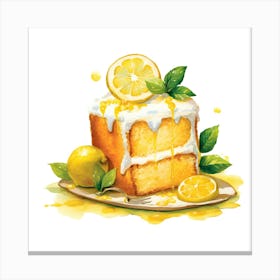 Lemon Cake Canvas Print