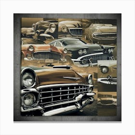 Classic Cars Canvas Canvas Print
