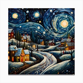 Spectral Spell of Seasonal Joy Canvas Print