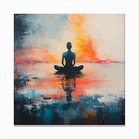 Meditation At Sunset Canvas Print