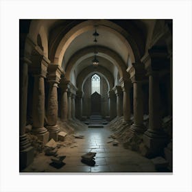 Dark Crypt Canvas Print