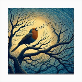 Bird In The Tree Canvas Print