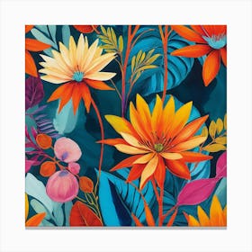 Floral Pattern 7 Canvas Print