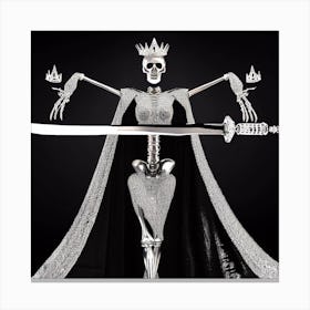 Skeleton Queen 3 Canvas Print
