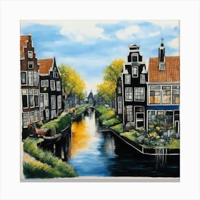 Amsterdam Canal Canvas Print